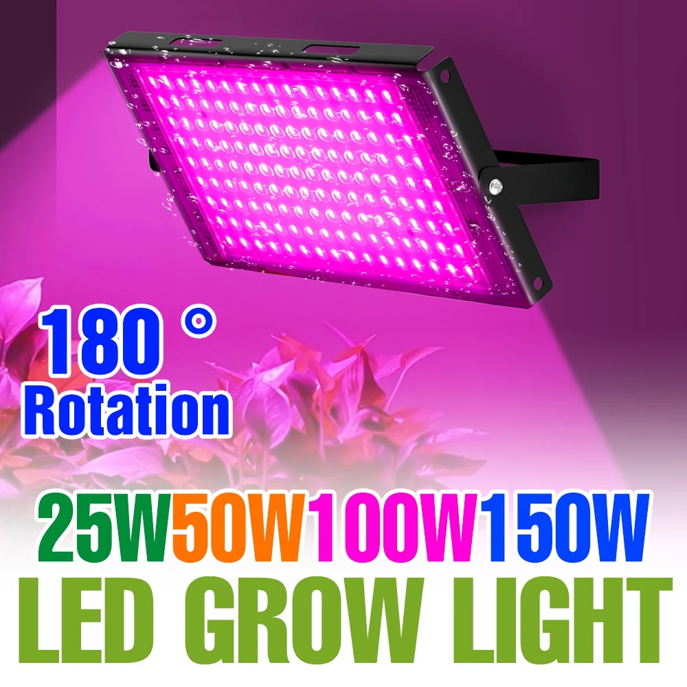 150W LED Plant Grow Light Full Spectrum Succulent Seedling Cultivate Lights Indoor Greenhouse Tent Vegs Fruits Fill Lighting