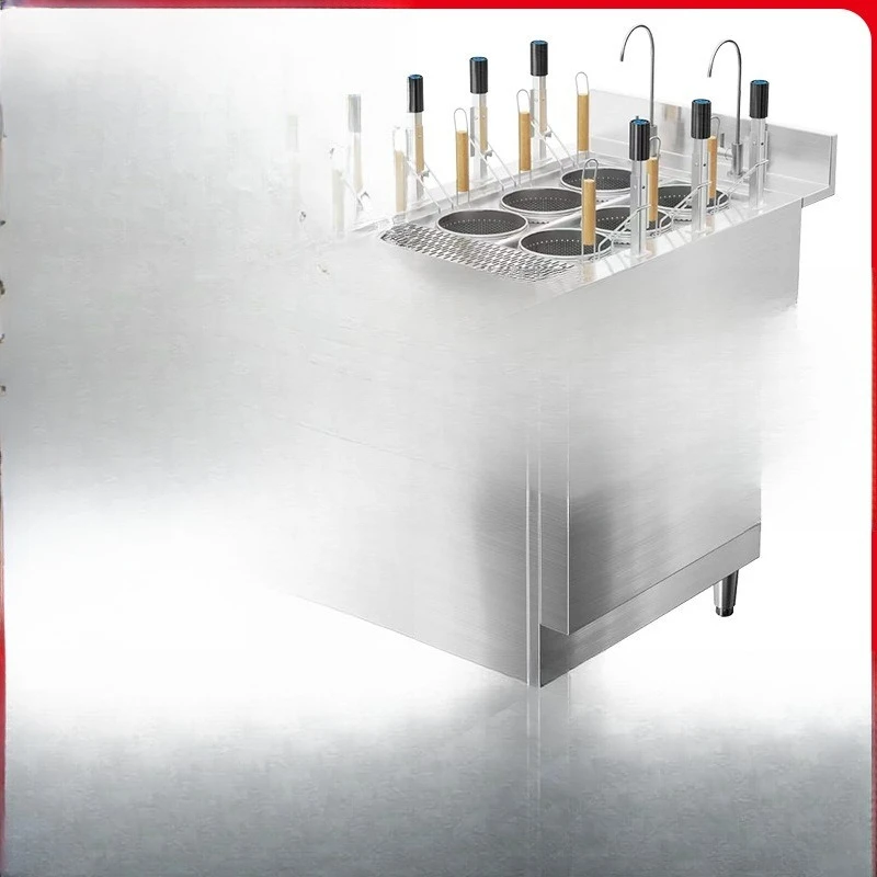 

Automatic lifting noodle cooking stove Commercial electric heating gas six-head multi-function frequency conversion soup noodle