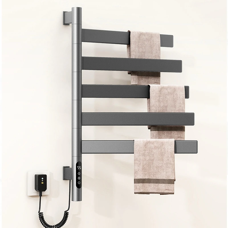 

2025 Factory Intelligent Wall-Mounted Smart Constant Temperature Drying Towel Rack with Heater for Bathroom Use