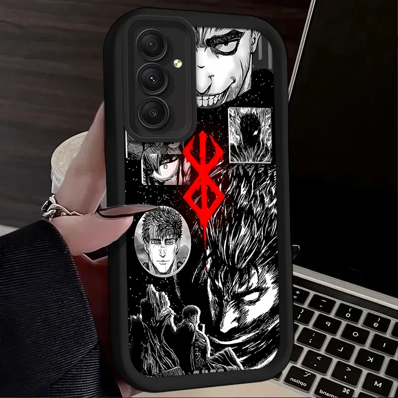 Berserk Guts Anime Phone Case for Samsung Galaxy A54 A05 A05S A34 A24 A14 A53 A33 A23 A13 A52 A52S A32 A22 A12 A71 A51 A31 A50