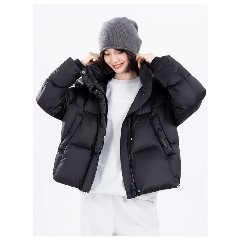 

Winter 2025 New Down Cotton-padded Clothes Women's Korean Version Short Hooded Jacket Casual Loose Jacket Thick Fashion Comfort