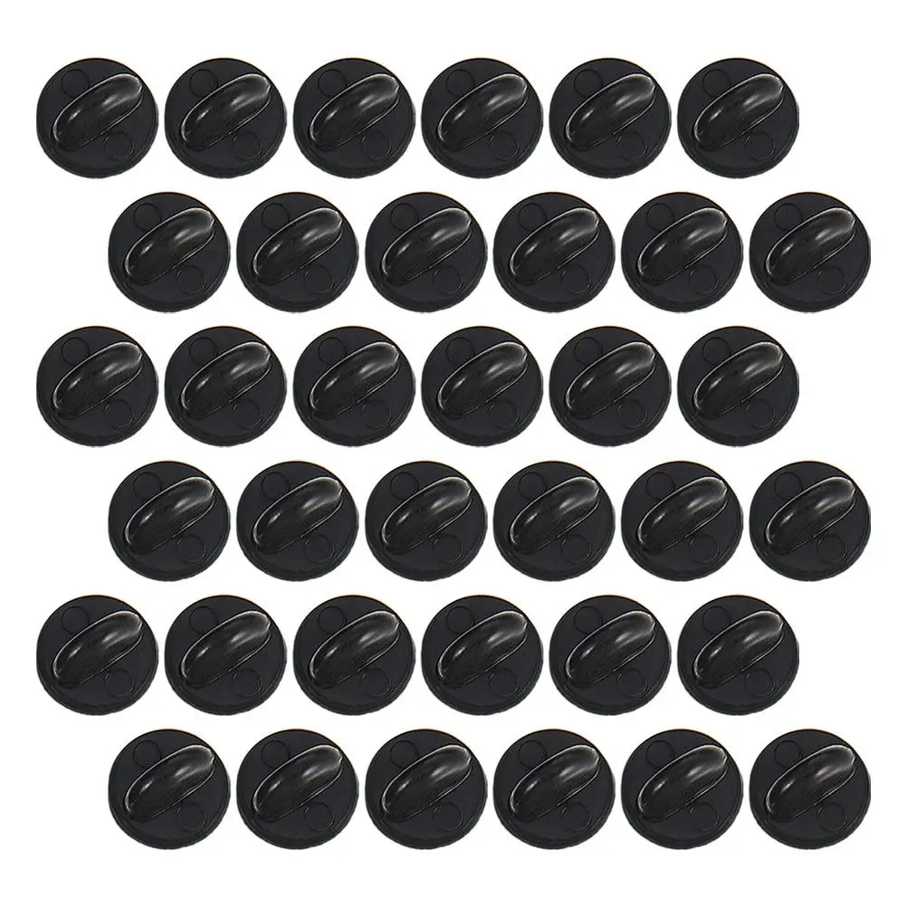 300Pcs Rubber Butterfly Plastic Pin Backs Locking Badge Clutches Lapel Brooch Backings for Everyday Wear Rubber Lapel Pin Backs