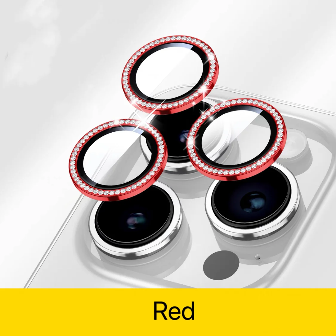 2-3 قطعة الماس بريق حماية الكاميرا آيفون 13 14 15 16 17 برو ماكس عدسة الزجاج المقسى آيفون 15 14Plus حلقة معدنية