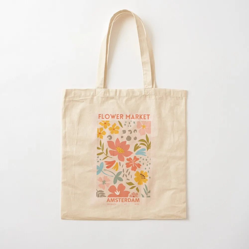 

Flower Market Tote Bag custom bags tote bags men handbag shopper bag women canvas Canvas Tote Bag