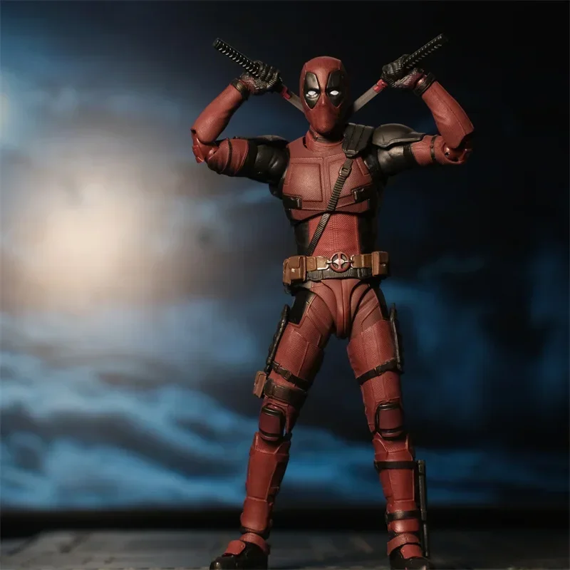 Marvel-Deadpool e Wolverine Figuras Anime, Articulações Móveis, Ornamentos Modelo, Brinquedos de Coleção, Presentes de Férias Infantil, Novo