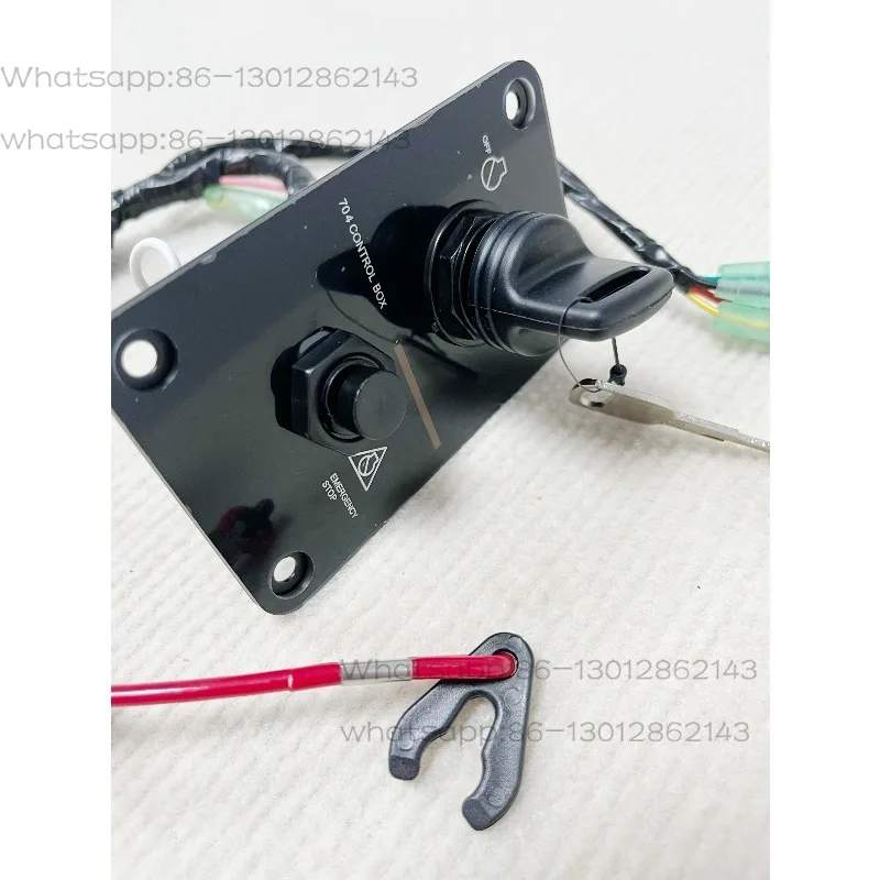Outboard machine vertical operation box key switch start switch with panel buzzer flameout rope assembly