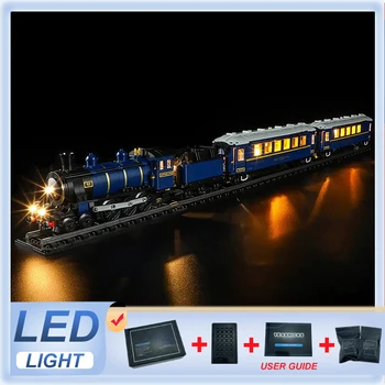 오리엔트 익스프레스 수하물 왜건 고속 열차 빌딩 블록 조립 모델, 계몽 퍼즐, 어린이 DIY 장난감, 생일 선물