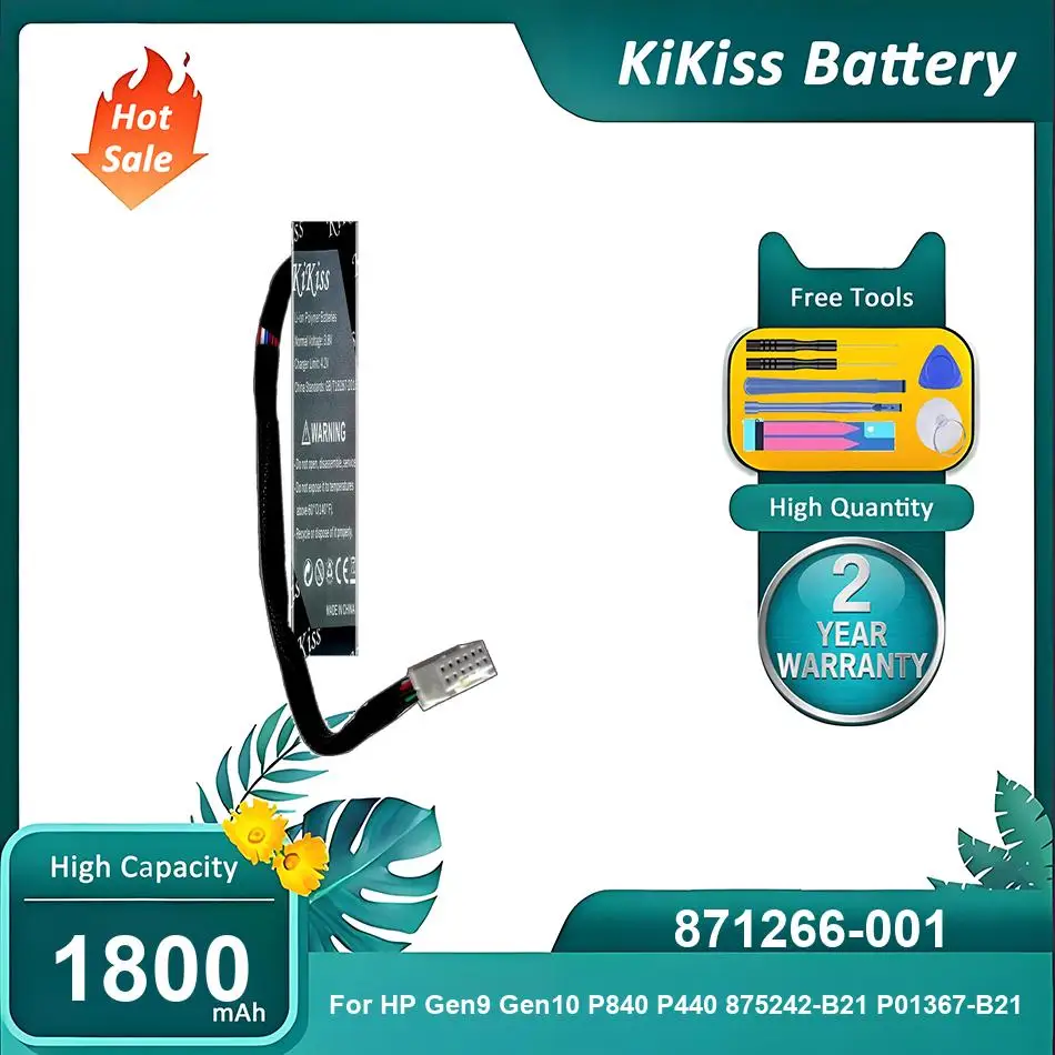 

Li-ion Polymer Battery For HP Gen9 Gen10 P840 P440 875242-B21 P01367-B21,871266-001,1800mAh