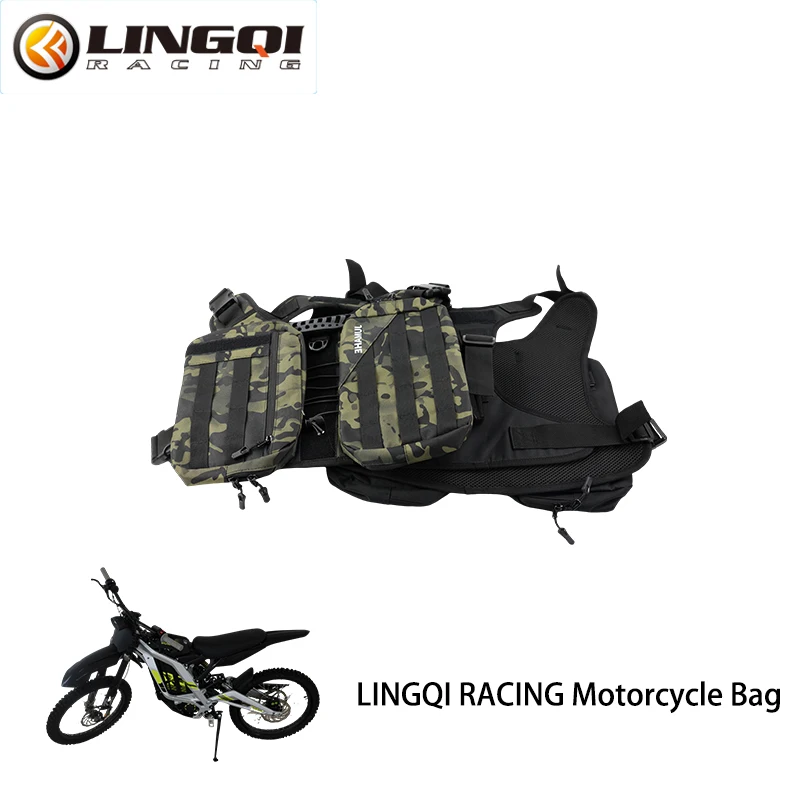 

LINGQI RACING Motorcycle Front Frame Bag Battery Cover Tool Storage Center Bags For Electric Dirt Bike Light bee Talaria