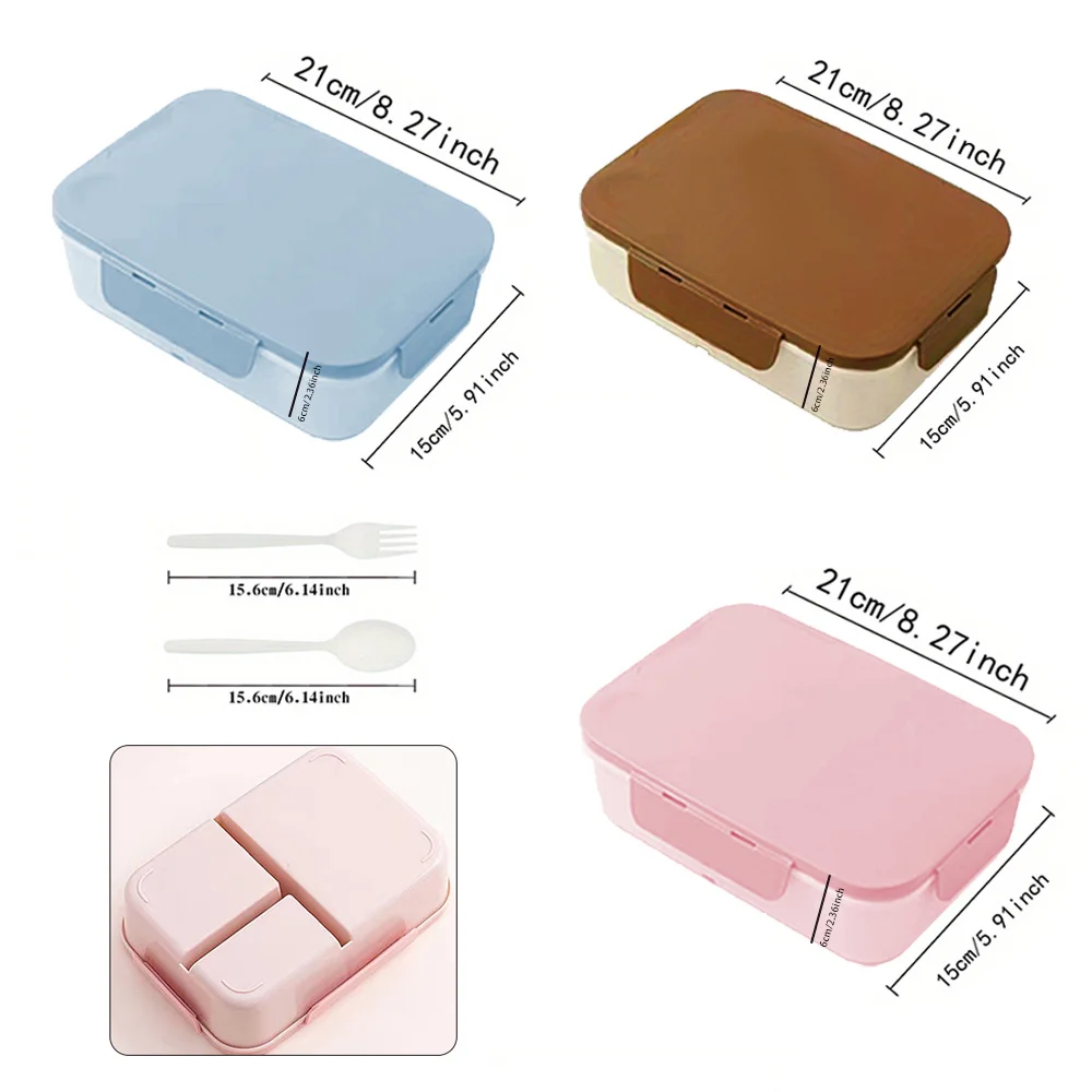 Customized Name Lunch Box Organizer Bento Storage Breakfast Case with Lid Freshness Preservation Tableware for Outdoors
