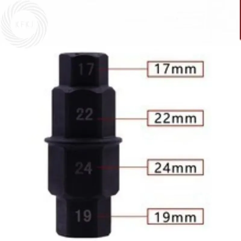 Pkx For 4-in-1 Motorcycle Hex Axle Tool 3/8 Inch 17 19 22 24mm Durable Antirust Multifunction