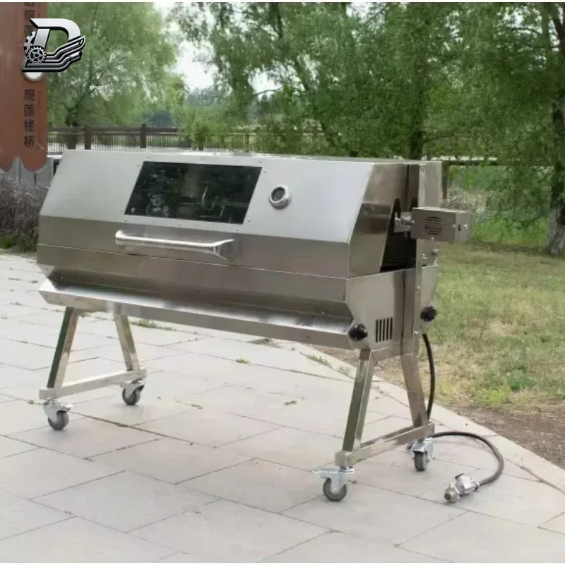 

Hot sales Portable Garden LPG Outdoor Lamb Pig Spits Bbq Rotisserie Grill For Commercial