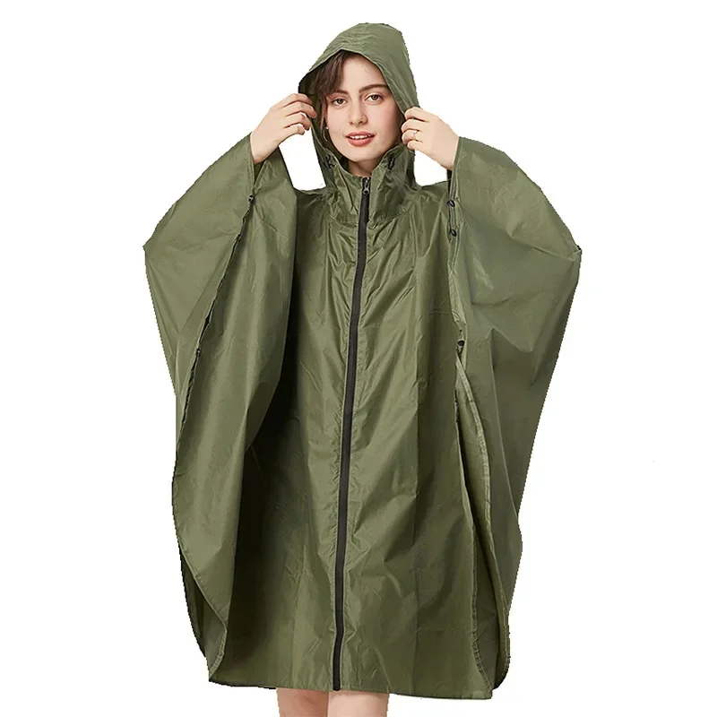 

Camouflage Raincoat PVC Waterproof Women Men Raincoat Hooded CS War Ghillie Suit Sniper Tactical Gear Hunting Equipment