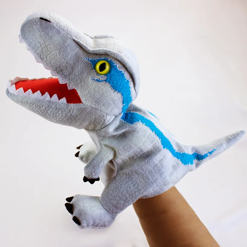 Neue 11-Stil Dinosaurier Handpuppe Plüschtiere Kindergartenaufführung Handsteuerhandschuhe Triceratops Tyrannosaurus Dilophosaurus – Detail 3