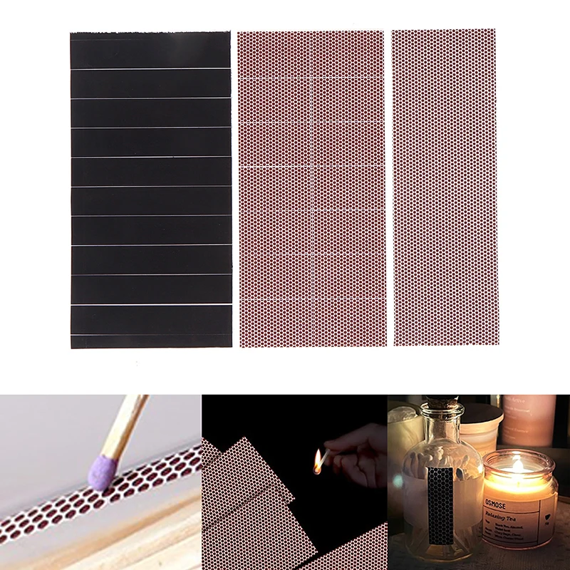 1Pcs Match Striker Paper Self-adhesive Phosphorus DIY Manual Match Eraser Leather Flower Phosphorus Paper Use to Stick to Bottom