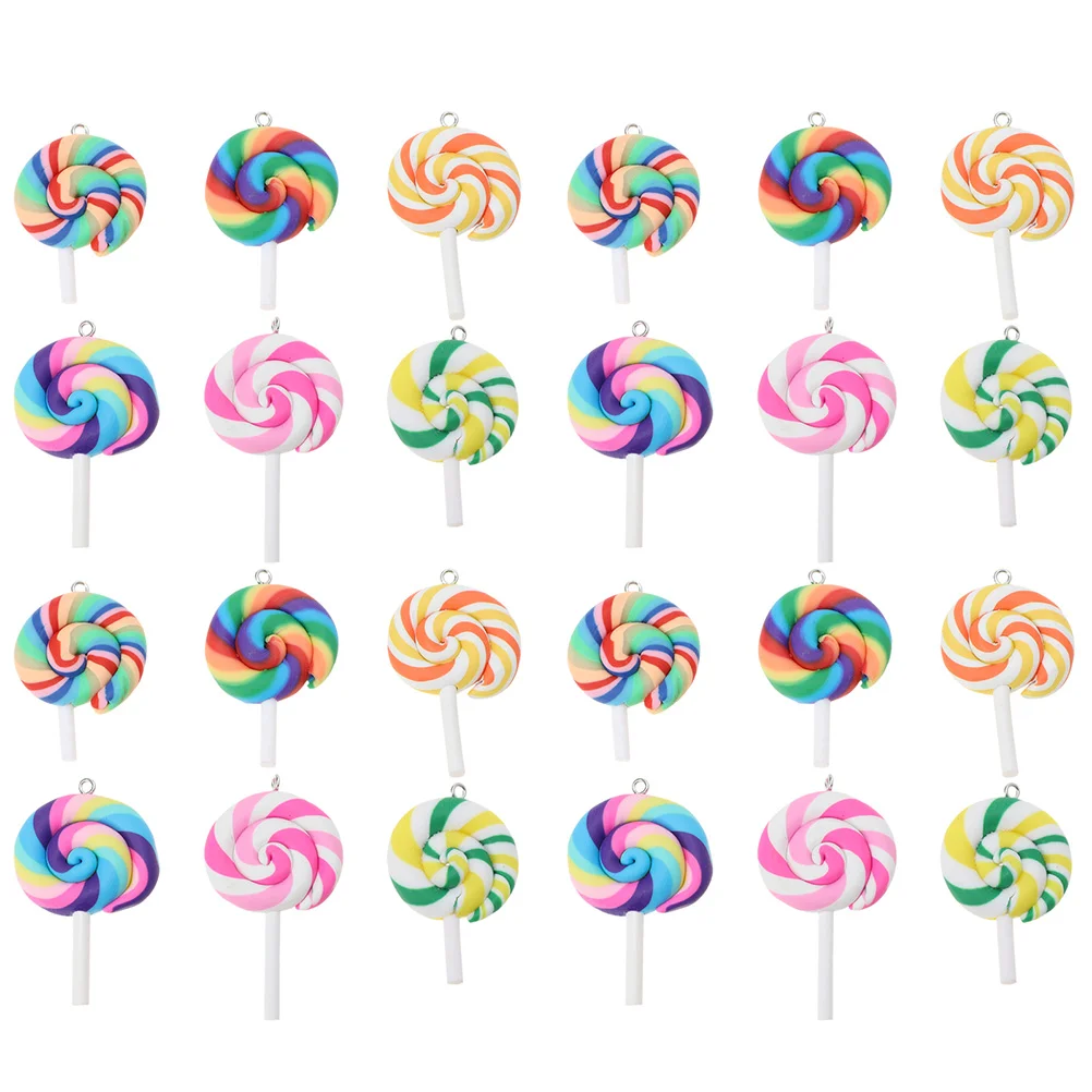 

Lollipop Pendant Candy Pendants Jewelry Girls DIY Charms Bracelet Making Kids Cell Phone Accessories
