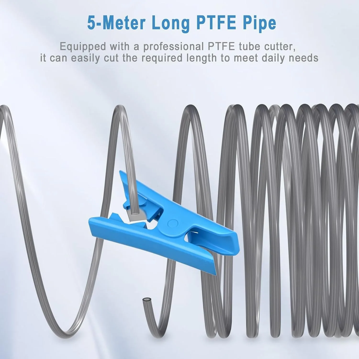 Verbesserte PTFE-Schlauchkupplungen in Sternform mit geringem Widerstand, 2 Stück, 1 Schlauchschneider für Bambu Lab X1/X1C/P1P/P1S/A1/A1 Mini FDM 3D-Drucker. – Detail 6