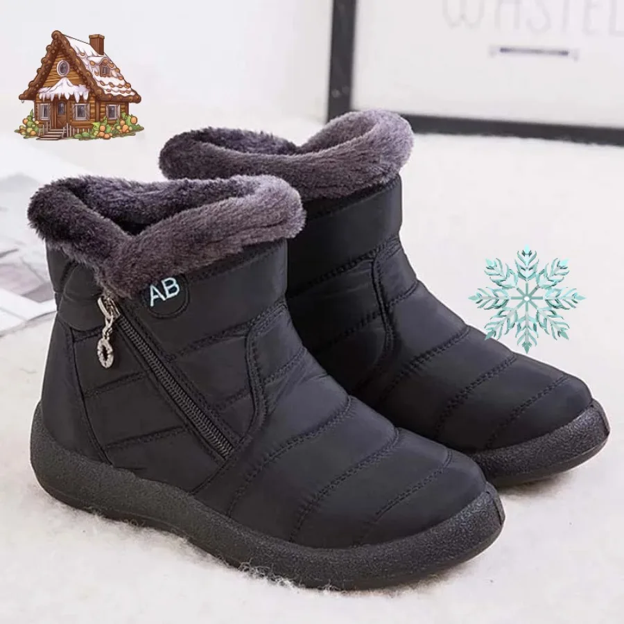 

Snow Women Boots Comfortable Women's Boots Waterproof Women Shoes Zipper Shoes Woman Soft Fur Women's Winter Boots Botas Mujer