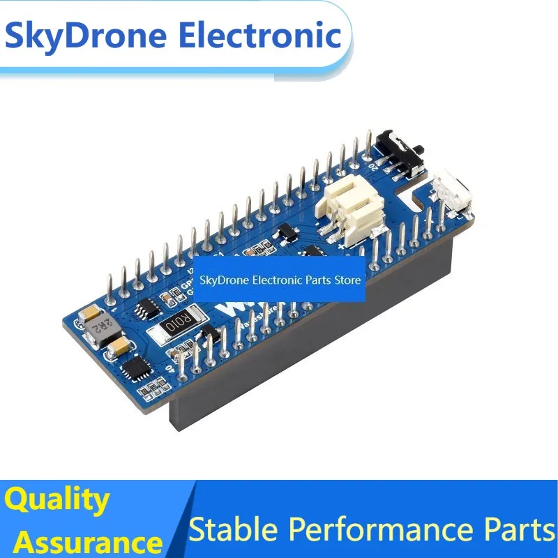 SkyDElWaveshare UPS Module For Raspberry Pi Pico, Uninterruptible Power Supply, Li-po Battery, Stackable Design，Pico-UPS-B