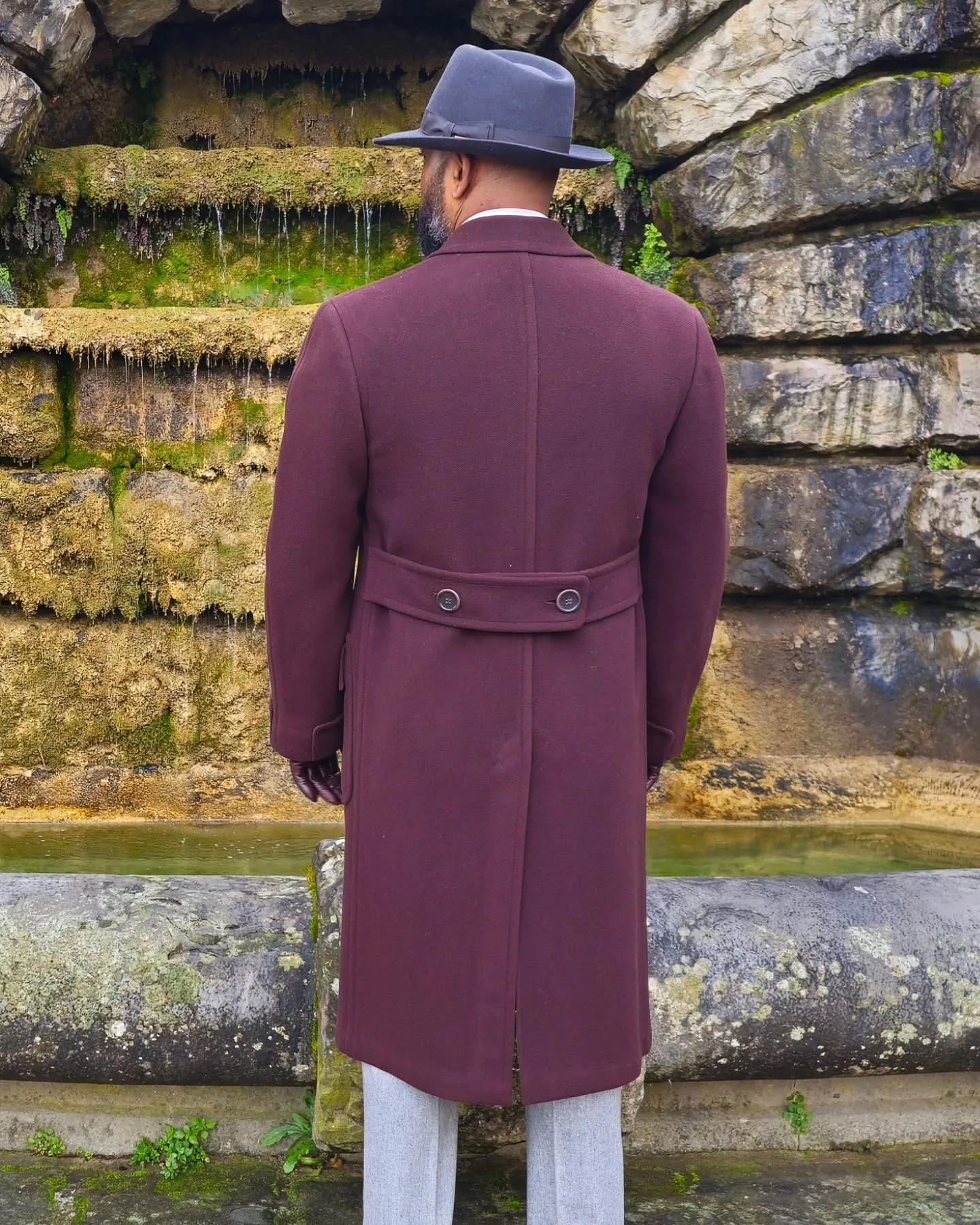 Winter Wool Men Long Coat Double Breasted Oversize Formal Business Overcoat Warm Cotton Long Jacket One Piece