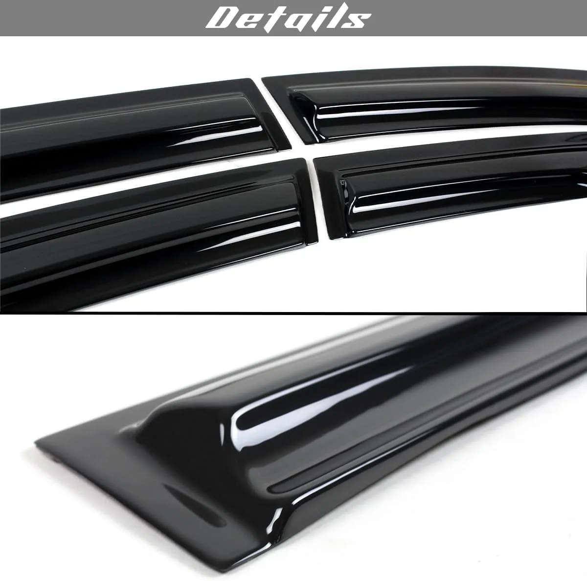 4 قطعة JDM Mugen نمط نافذة أقنعة المطر الحرس ل 2020-2025 تويوتا كورولا سيدان الأسود SLJ-1233