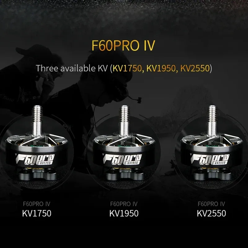 

T-Motor F60 pro IV Бесщеточный двигатель FPV 2207.5 для радиоуправляемого дрона - 1750KV 1950KV 2550KV Опции 4-6S, совместимый с Nazgul5 X220S