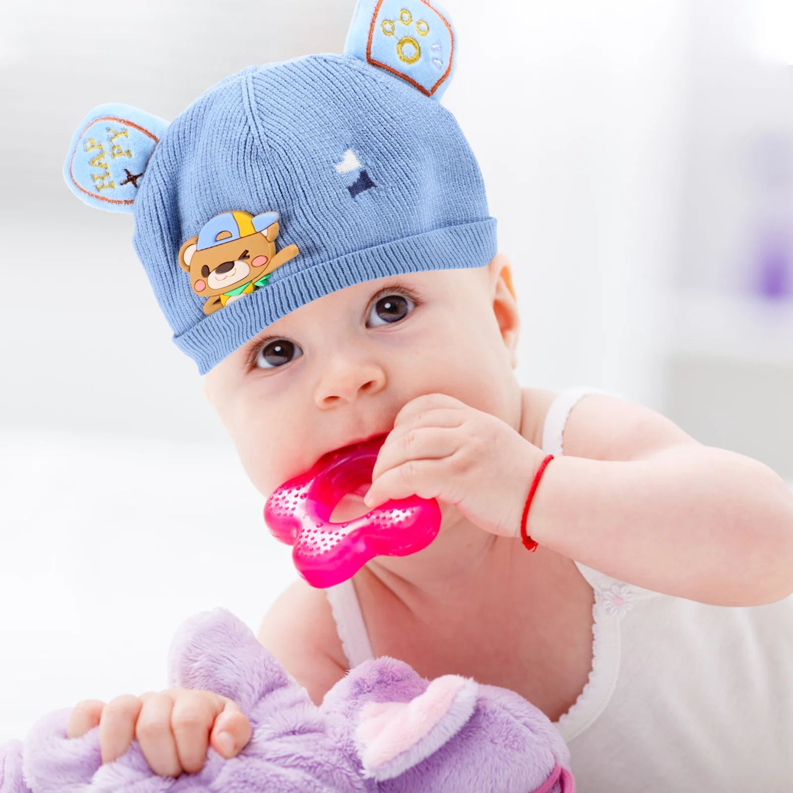 

Baby Hats Winter Cap Knitted Knitted Hat Beanie Keep Warm Cap Soft Durable Woolen Hats Infant Boys Girls Woolen Yarn