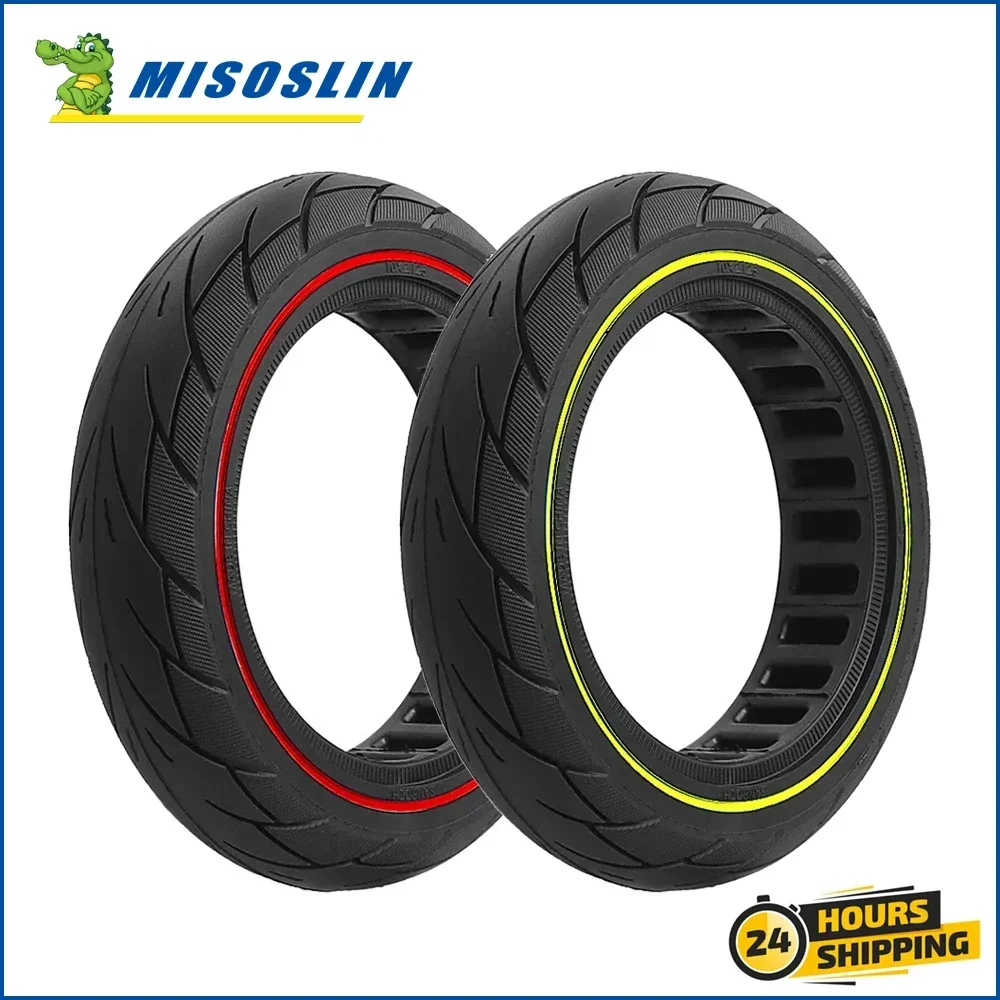 10 Inch Tubeless Solid Tire Honeycomb Trye for Ninebot F40 F30 F20 Electric Scooter Rubber Explosion-Proof Tire 10x2.125 Parts