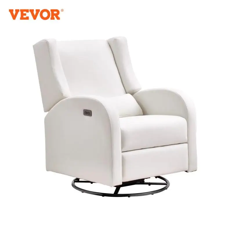 VEVOR Electronic Power Recliner and Swivel Glider 250 lbs Weight Capacity Swivel Glider Recliner with USB Port for Livingroom