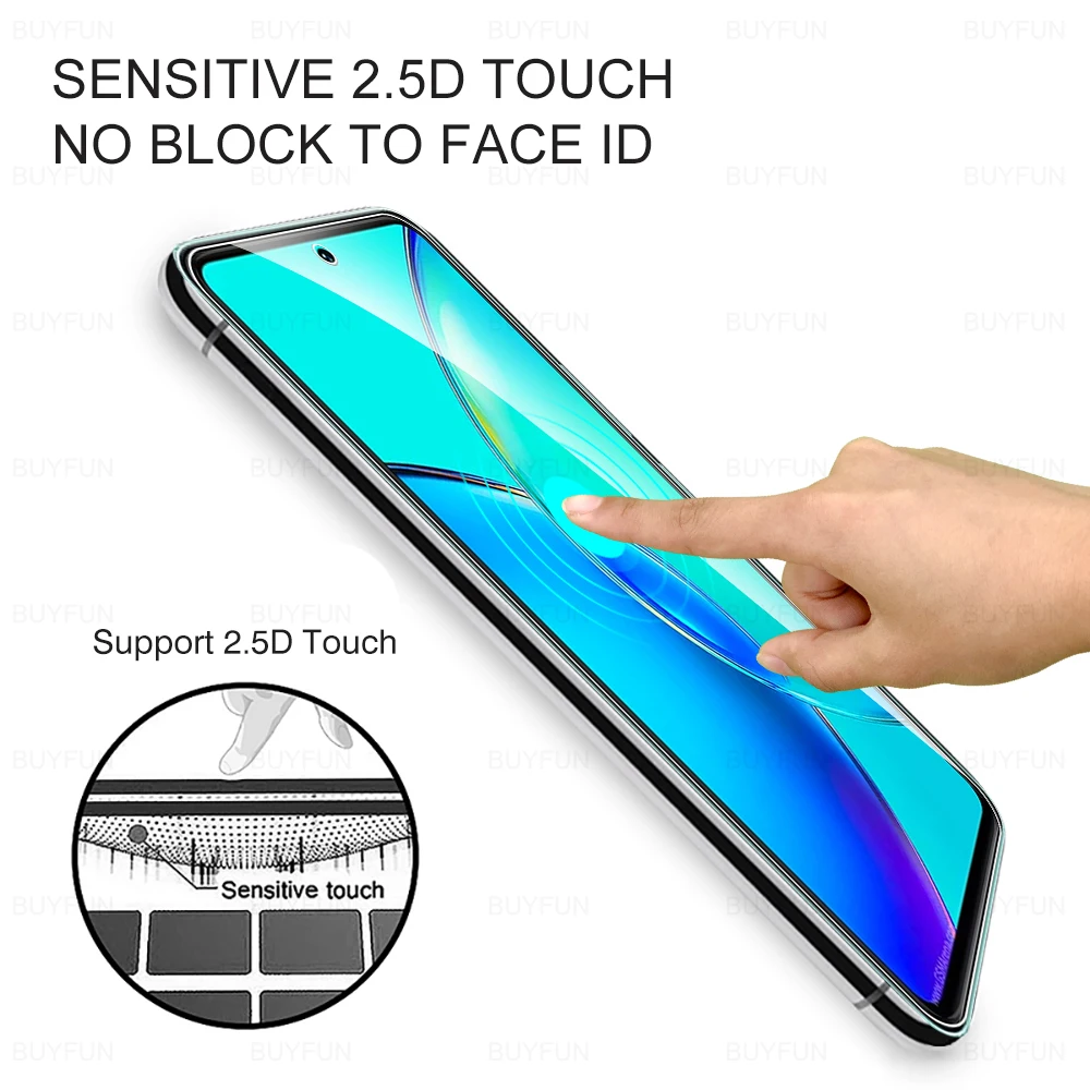 Tempered Glass Screen Protector For Vivo Y36 4G 5G Vi vo Y 36 36Y 9H Transparent Protective Film Clear Fully Protection Films