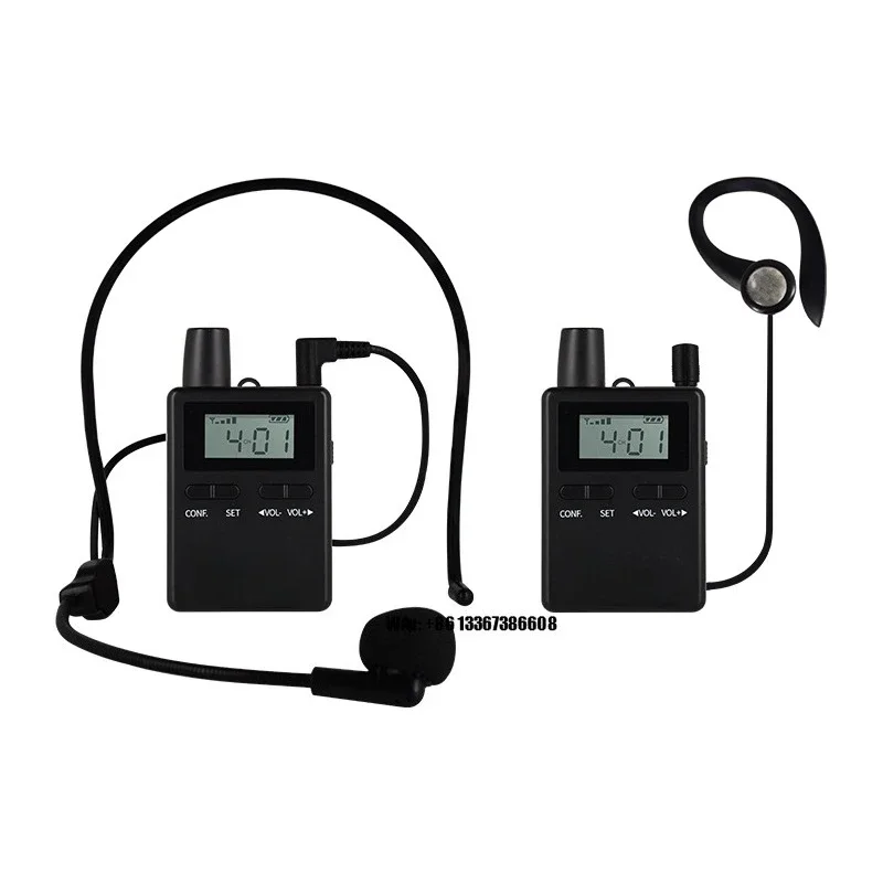 Wireless Tour Guide System 39pcs Receivers + 1pc Transmitter Plus Standard Microphone and Earphone 40slots Set