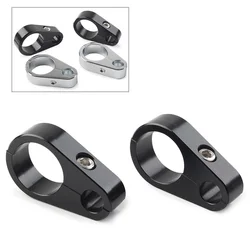 2PCS Motorcycle Brake Clutch Cable Wire Clamp Clip Aluminum For Harley Davidson 1
