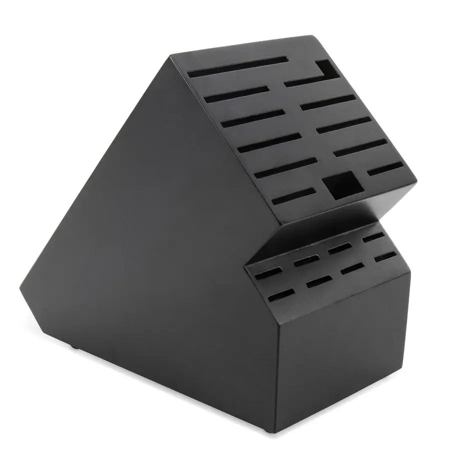 

Slot Knife Block Storage without Knives,Acacia Wood Universal Knife Holder for Kitchen Countertop,Large Butcher Block Organizer,