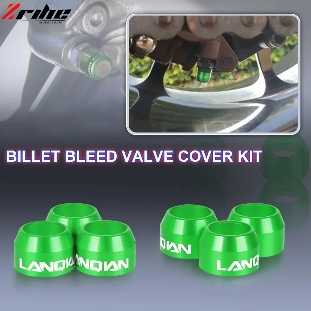 

Motorcycle Universal Billet Bleed Valve Cover Kit For Kawasaki NINJA 400 ZX14R ZX1400 ZZR1400 Vulcan S 650 900 1500 VN900 VN 650