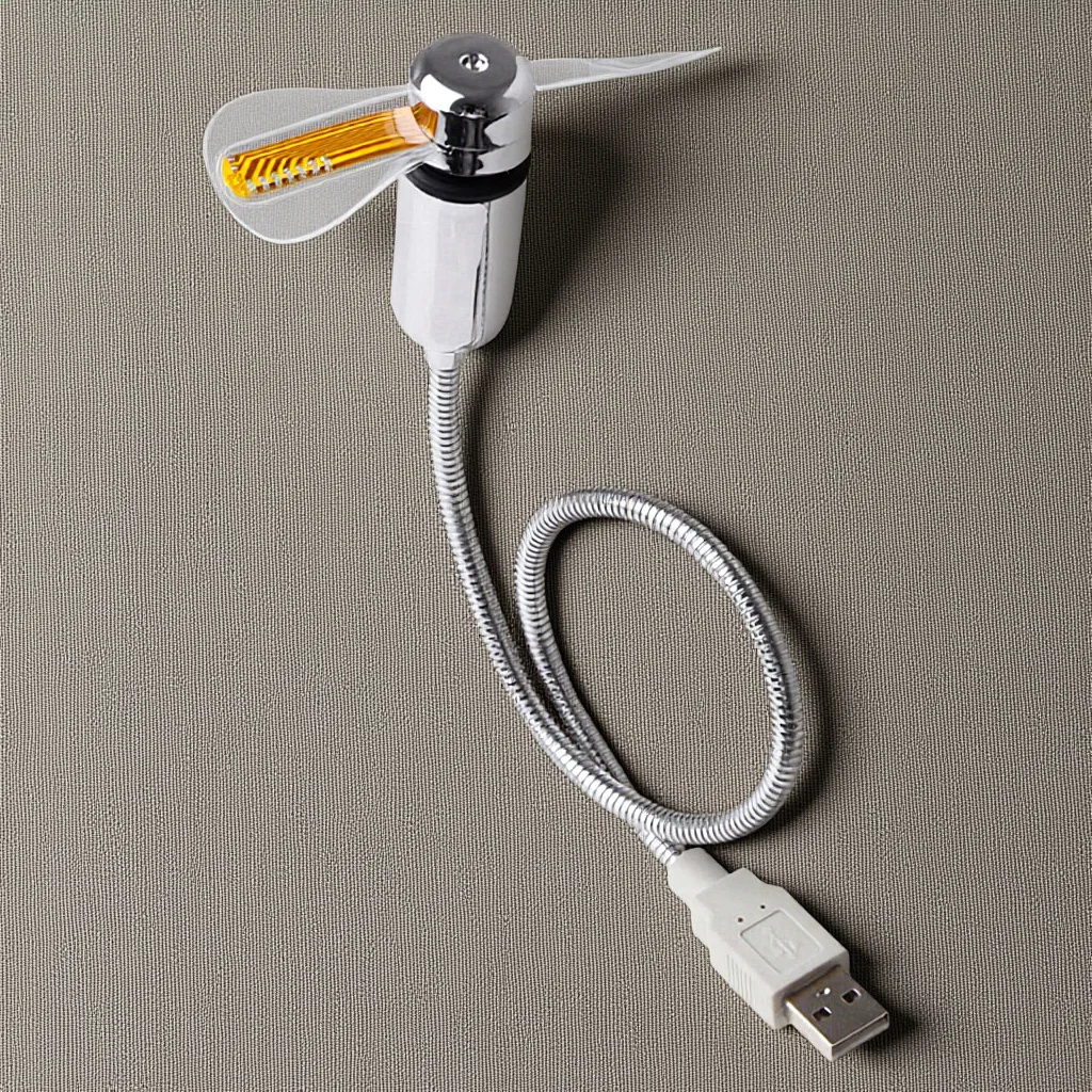 

Portable USB Desk Fan for Computer Laptop Tablet Flexible Gooseneck Air Cooler Lightweight Cooling Fan for Office Home Study