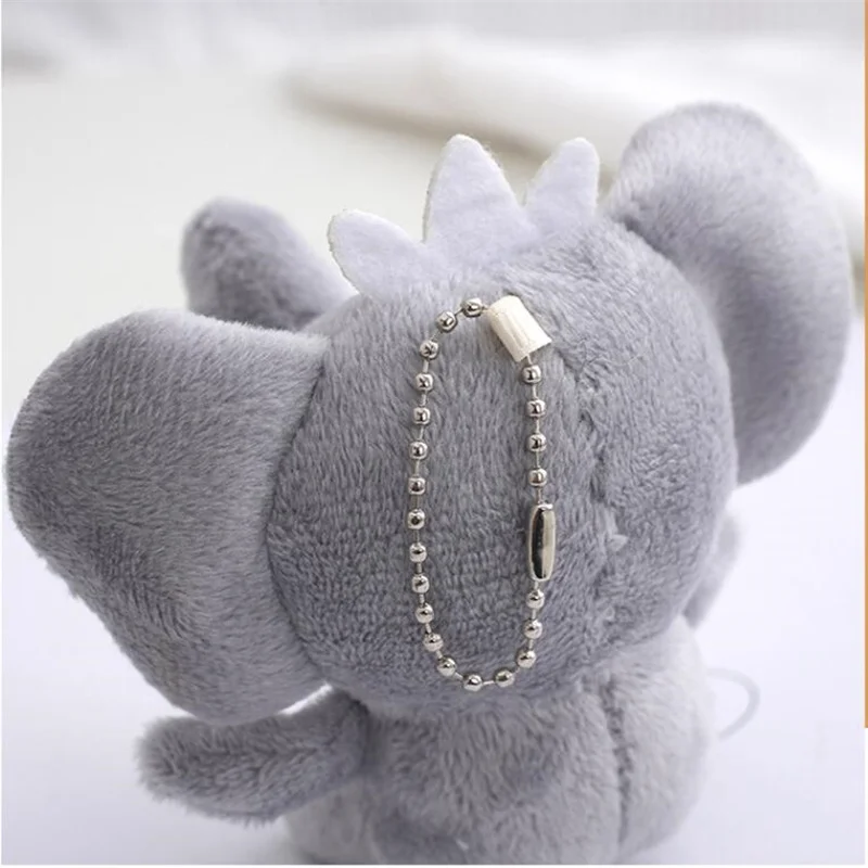 10 センチメートル新しい象ぬいぐるみホリデーギフトかわいい動物ぬいぐるみペンダント人形女の子 & 男の子のためのバックパックキーホルダー 3 色