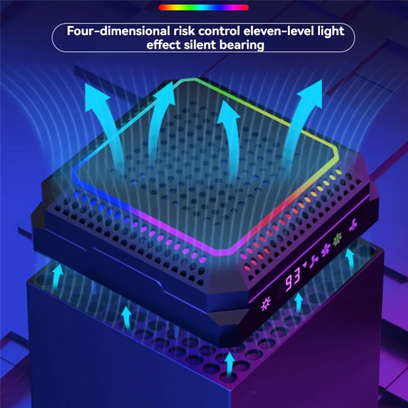 【Личность!】Для охлаждающего вентилятора серии X с регулируемой скоростью вентилятора по температуре с RGB-подсветкой XSX с низким уровнем шума