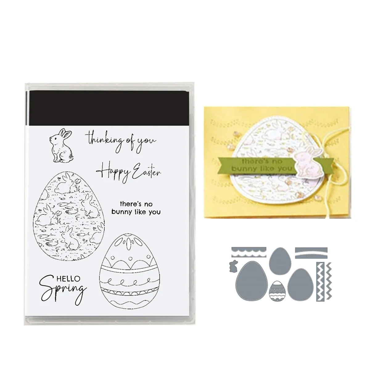 Easter Gifts for Card Making, DIY Scrapbooking Arts CAU30ts Card Silicone Decoration for Gifts (5783)