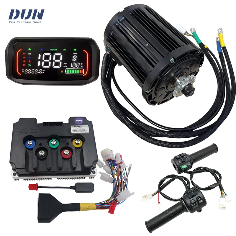 QS138 6KW 100H Mid-Drive QS Motor with Fardriver Controller  ND721000,N7 Speedometer,Throttle