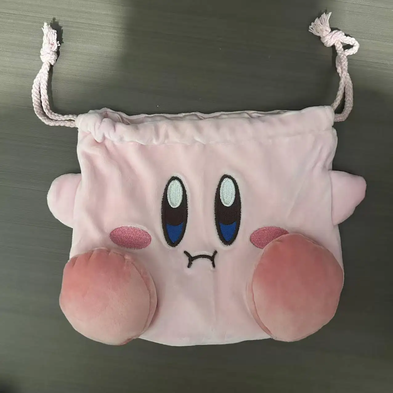 20X18CM New Anime Kirby Kawaii Q version Figure Model Toys Plush peripheral storage bundle pocket high quality Gifts - view 3