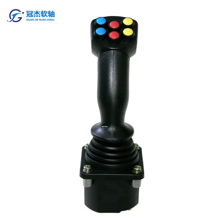 Industrial joystick GJ1161 with grip supplier Hall effect hydraulic joystick control