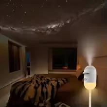 

Mini Galaxy Star Projector Two In OneNight Light Home Background AtmosphereLight Bedroom Car Decoration Children'sGift