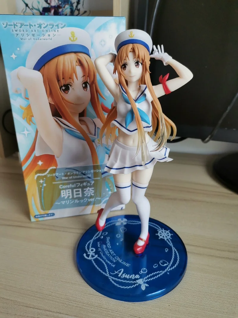 Instock Bandai Banpresto Prize Figura Sword Art Online Caja ciega Modelos Kirito (Kazuto Kirigaya) y Asuna (Asuna Yuuki)