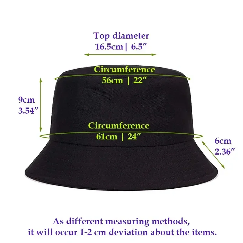 Summer Fashion Reversible Bucket Hat Green Black Adult Outdoor Sport Sun Beach Fisherman Cap Unisex Daily Solid Visor Panama Hat