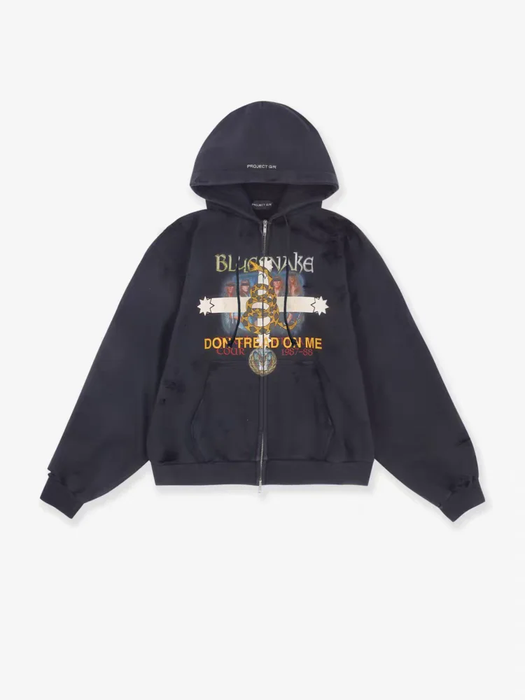 

Толстовка Ailz Project Snake Year Limited в американском повседневном стиле, свободного кроя, из чистого хлопка, с принтом и вышивкой, теплая, для мальчиков