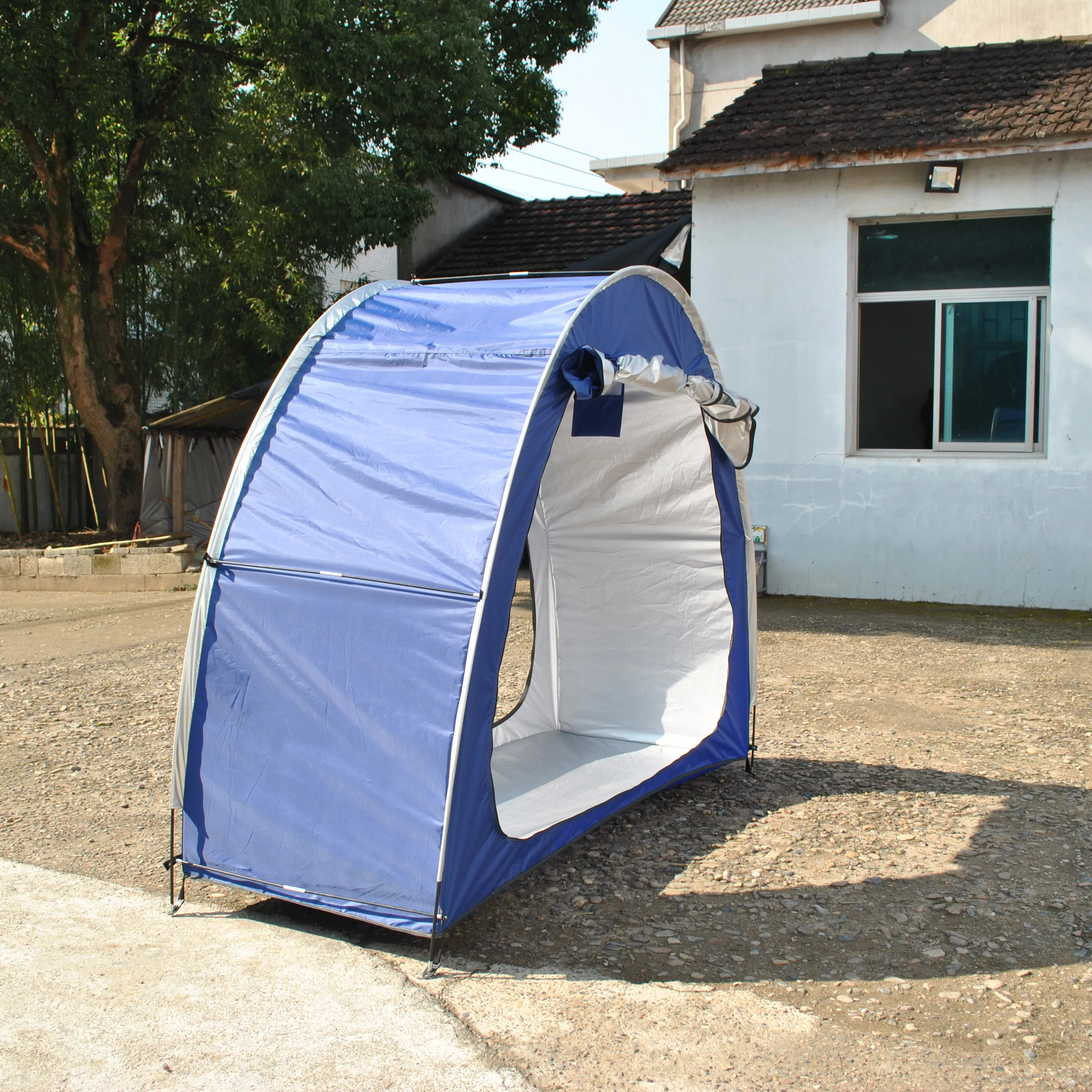 

Blue classic Bike Tent with double doors,Bike Storage Shed tent,Bicycle Storage Shed With double doors For Garden Tools