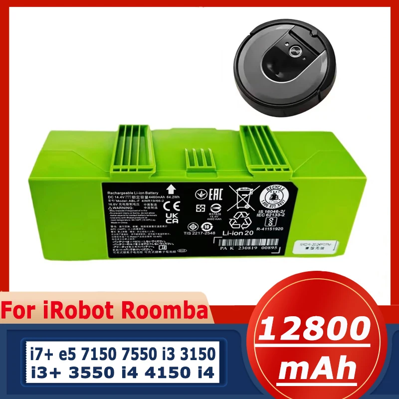 Batterie ABL-F pour iRobot Roomba i7 i7 + j7 j7 + 7158 7150 7550 7558 i3 i3 + 3150 i4 i4 + 4150 i8 et e5 e6 e5150 e6198 de remplacement