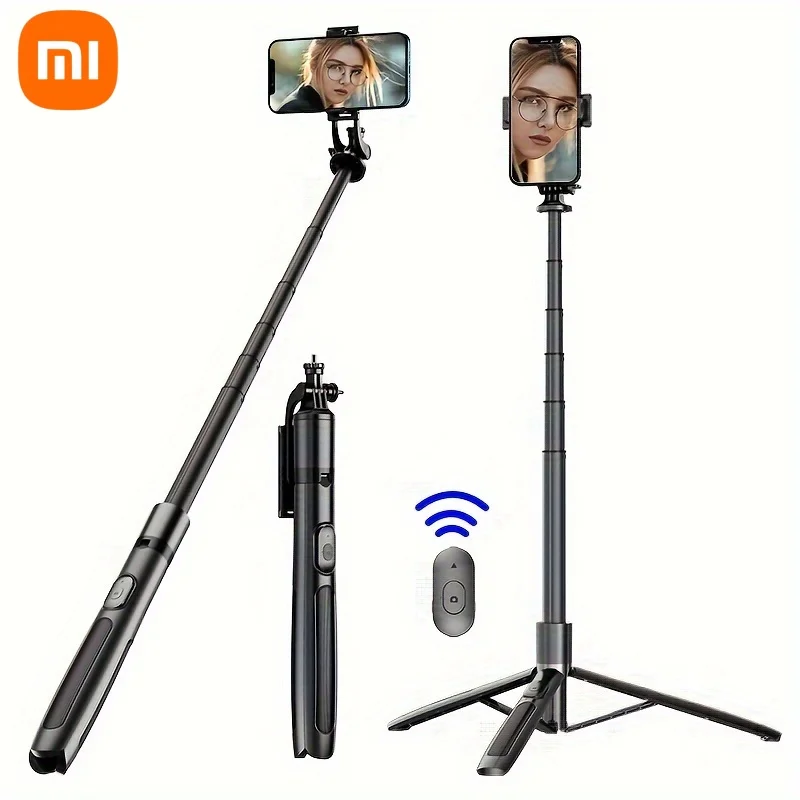 

Xiaomi 60" Selfie Stick Tripod All in One Extendable Phone Tripod Stand with Wireless Remote 360° Rotation for Phone Selfies