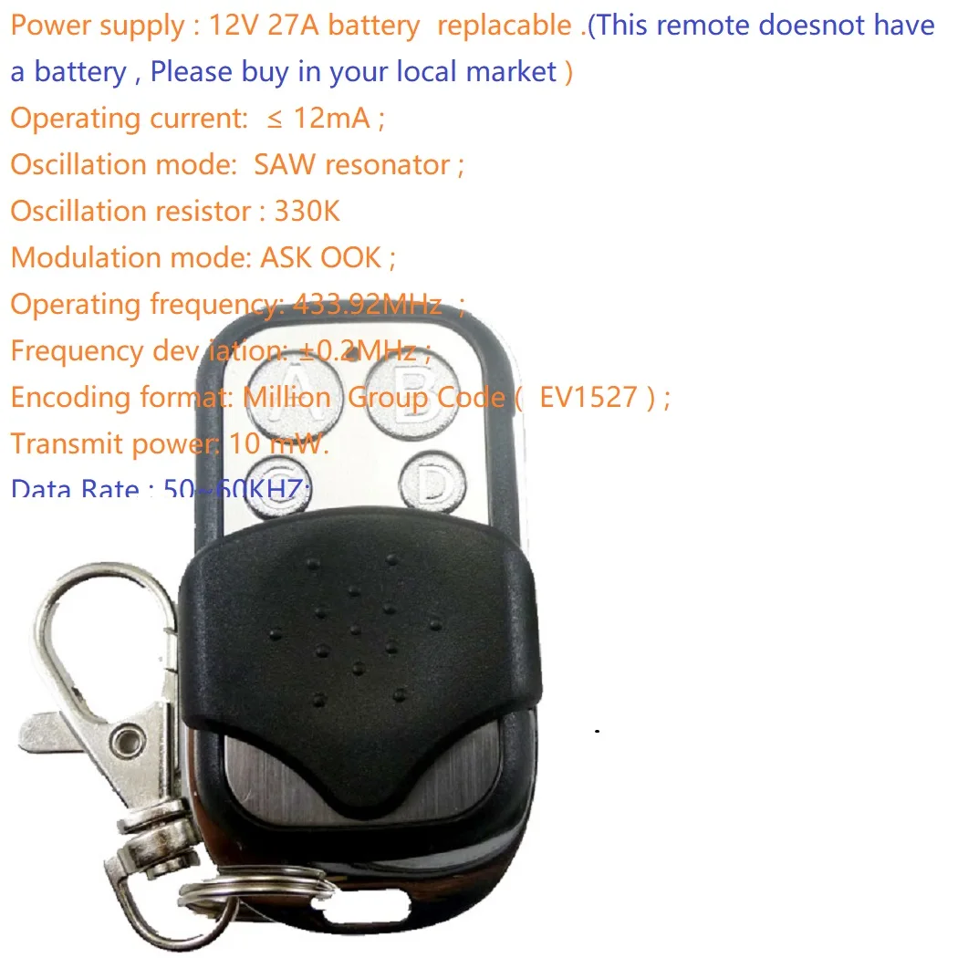 135uA Low-Power -117dBm High Sensitivity OOK/ASK PT2262 EV1527 Decoding 3.3V 3.7V 5V Module Transceiver Kit