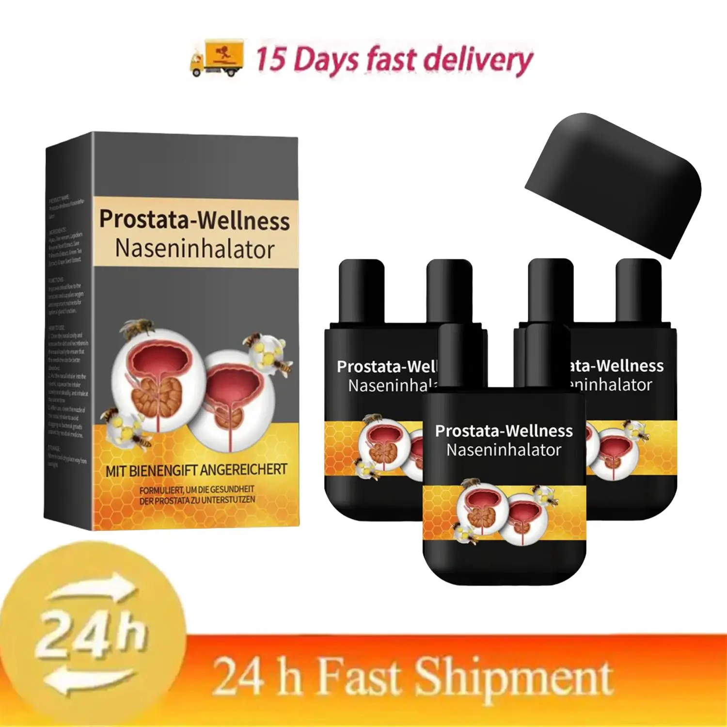 Inhalateur nasal pour le bien-être de la prostate pour hommes, spray nasal, produits de soins de santé, 3 pièces